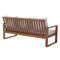 Alaterre Furniture Grafton Eucalyptus 3-Seat Outdoor Bench with Gray Cushions ANGT03EBO - alternate 7